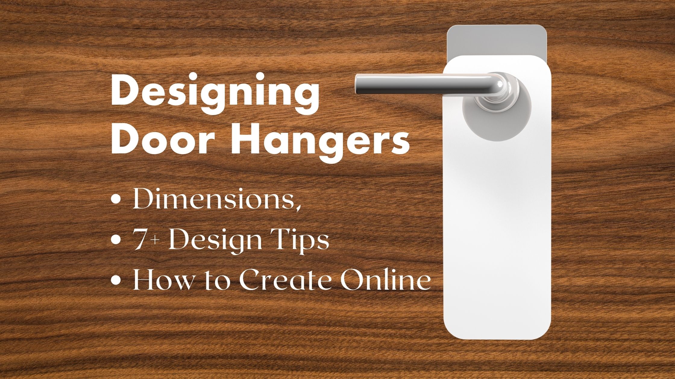 Designing Door Hangers Online